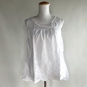 Sandra Fellini Embroidered Eyelet Tank - NSF